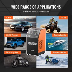 Savutesteri sisäänrakennetulla ilmapumpulla DC12V ilma ja savu autoille moottoripyörille mönkijöille veneille