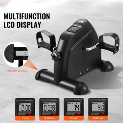 Pöydän alle poljinlaite teräs ja ABS-muovi kompaktilla koolla käsien ja jalkojen harjoitteluun