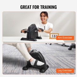 Pöydän alle poljinlaite teräs ja ABS-muovi kompaktilla koolla käsien ja jalkojen harjoitteluun