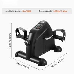 Pöydän alle poljinlaite teräs ja ABS-muovi kompaktilla koolla käsien ja jalkojen harjoitteluun