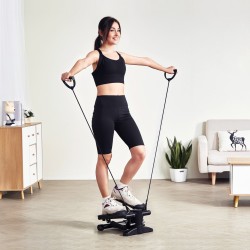 Ministepper hydraulinen teräsrunko kantavuus 150 kg näytöllä vastusnauhat mukana