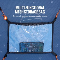 Sänkyteltta hengittävä pimennyskangas 2 sisäänkäyntiä 2000x1050x1200 mm 0,33 tuuman kuiturunko