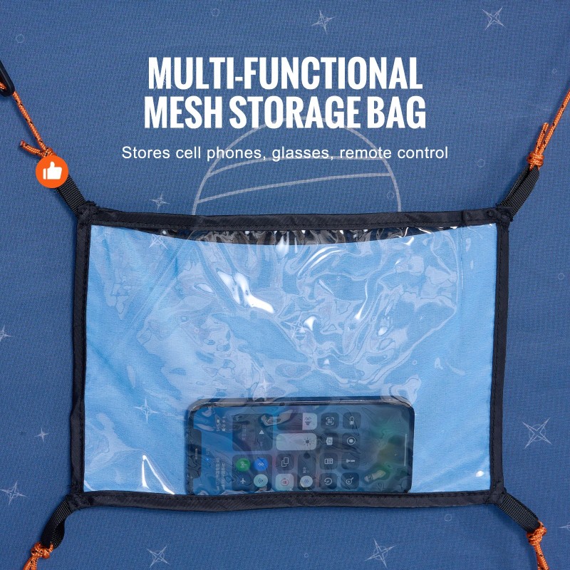 Sänkyteltta hengittävä pimennyskangas 2 sisäänkäyntiä 2000x1050x1200 mm 0,33 tuuman kuiturunko