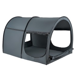 Sänkykatos hengittävä kangas 190x137x119cm 4 ovea vihreä