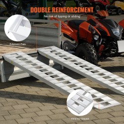 Alumiininen lastausramppisarja 274,3 x 38,1 cm 2 kpl 4535,9 kg