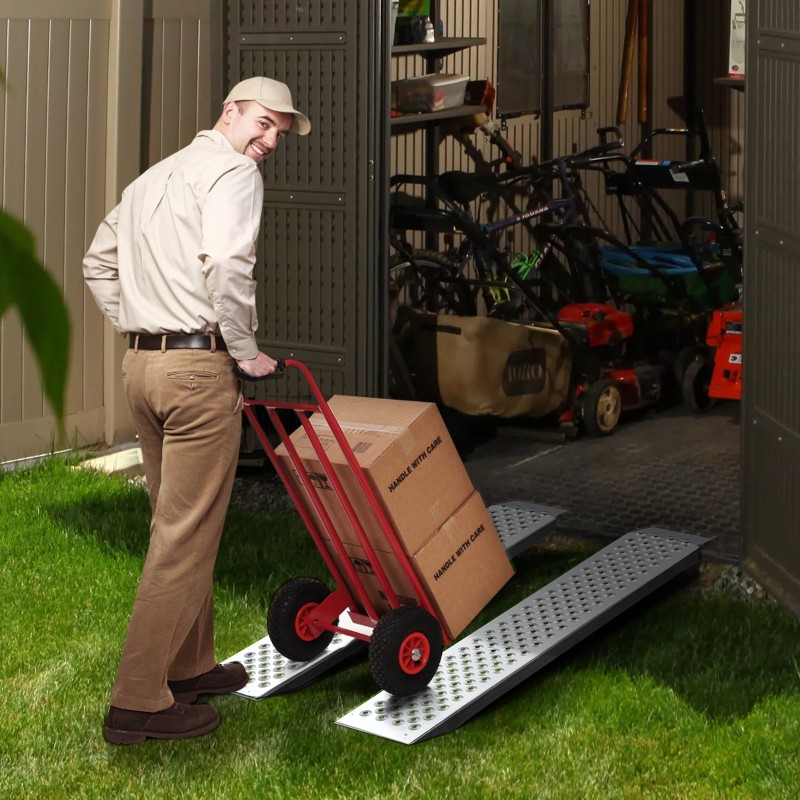 Ajoluiska alumiiniseos 1200x215 mm 2 kpl reiällinen pinta mönkijöille traktoreille ruohonleikkureille