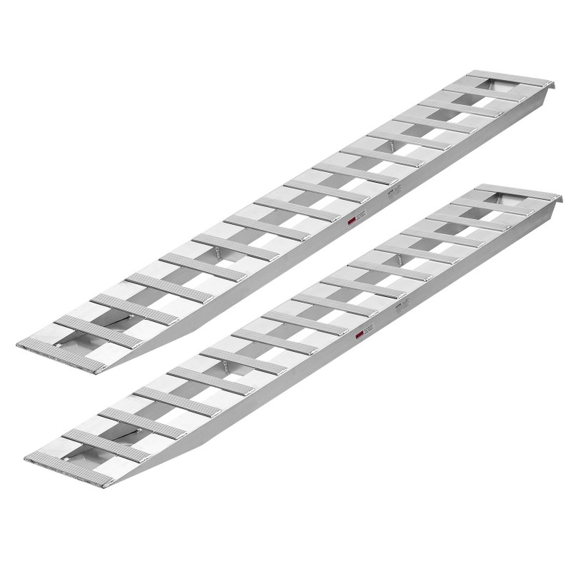 Alumiininen lastausramppipari 2400 mm pitkä 380 mm leveä 2721,6 kg