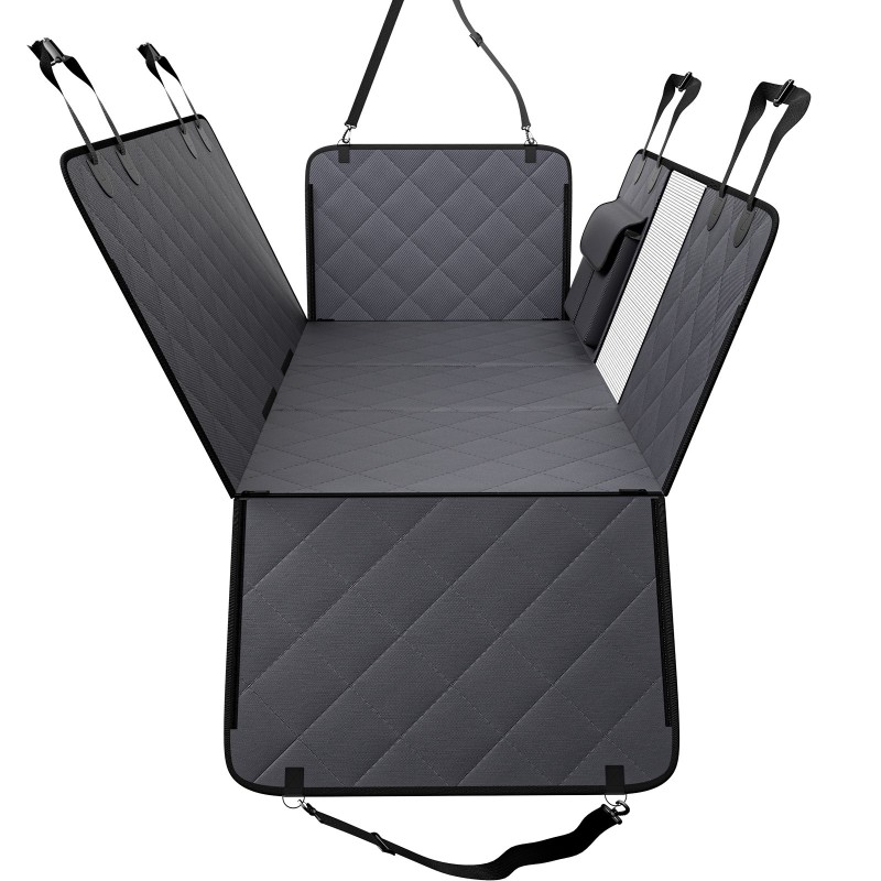 Takaistuimen jatke koiralle vedenpitävä 600D-kangas vaneripohjalla 1360×615 mm kantaa 181 kg