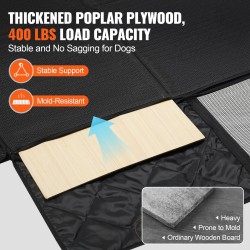 Koiran takapenkin jatke autosuoja 600D vedenpitävä kangas 2170 x 1680 mm