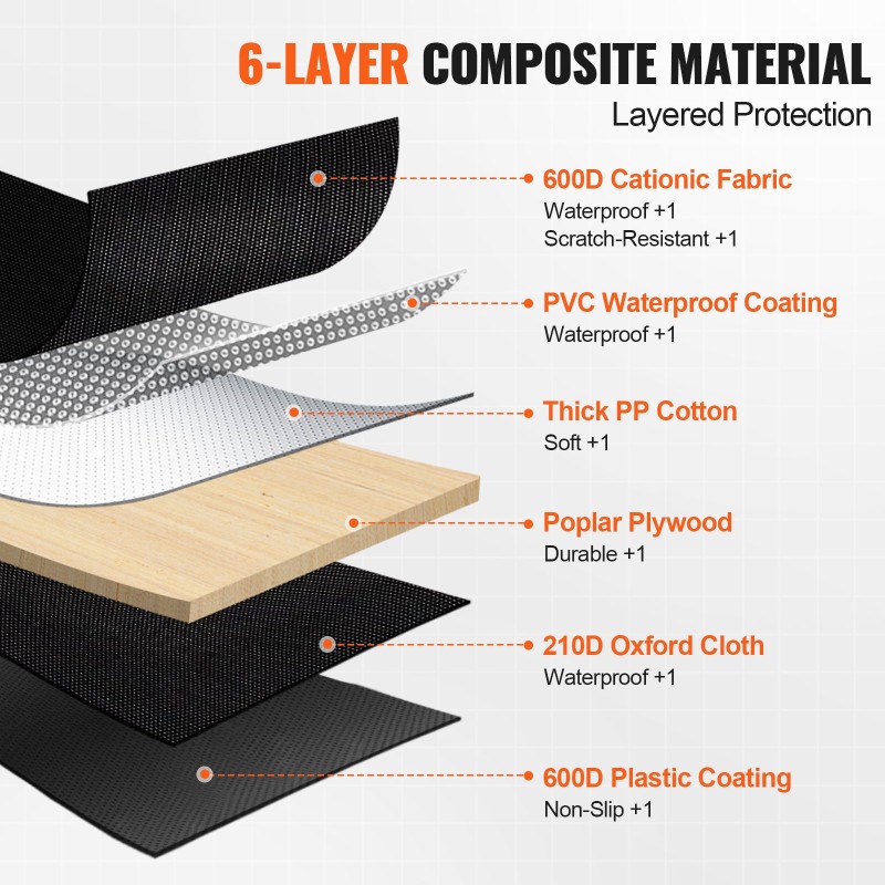 Takapenkin vedenpitävä koiran istuinsuoja 600D Oxford 1310x600 mm verkkopaneelilla säilytystaskuilla