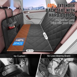 Takapenkkisuoja koiralle vedenpitävä 600D Oxford-kangas verkkopaneeli säilytystasku 1680 x 1360 mm