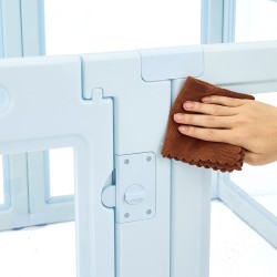 Pentulaatikko PET-paneeleilla PE-runko vesitiivis suurikokoisille koirille lukittava ovi