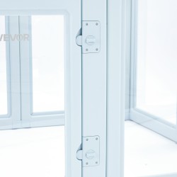 Pentulaatikko PET-paneeleilla PE-runko vesitiivis suurikokoisille koirille lukittava ovi