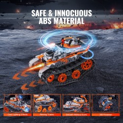 Rakennussarja ABS-muovia 554 osaa viisi mallia kaukosäädöllinen ja sovellusohjattu ladattava akku 6-vuotiaille