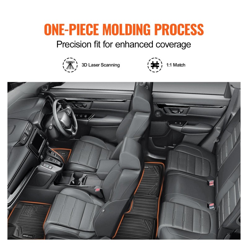 Auton lattiamatot TPE Honda CR-V hybridimalleihin 2017–2022 3-osainen vasemmanpuoleiseen ohjaukseen
