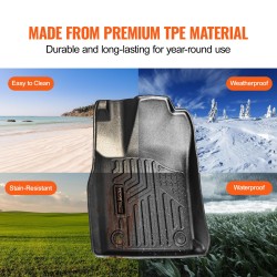 Auton TPE lattiamatot 3-osainen etu ja toiseen penkkiriviin musta Durango Grand Cherokee