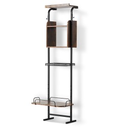 Koiran ruokinta-asema metallirunkoinen melamiinilevy säädettävä korkeus sopii kaikenkokoisille koirille tilava säilytyskaappi