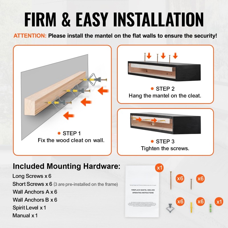 Kelluva takkahylly valkoisesta mäntypuusta 48 x 8 x 5 espresso