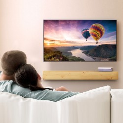 Seinään kiinnitettävä leijuva takkahylly valkomännystä 60" x 8" x 6" 22,7 kg kantavuus