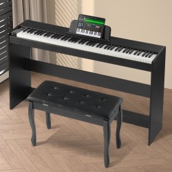 Digitaalipiano 88 täysin painotettua kosketinta kaksinkertainen koskettimisto stereokaiuttimet langaton yhteys USB MIDI