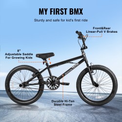 BMX-polkupyörä teräsrunko 20-tuumaiset renkaat 360 asteen jarruroottori neljä tappia