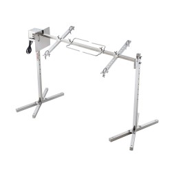 Sähköinen grillivarras ruostumattomasta teräksestä ulkokäyttöön 1108 mm 41 kg kokonaisille eläimille