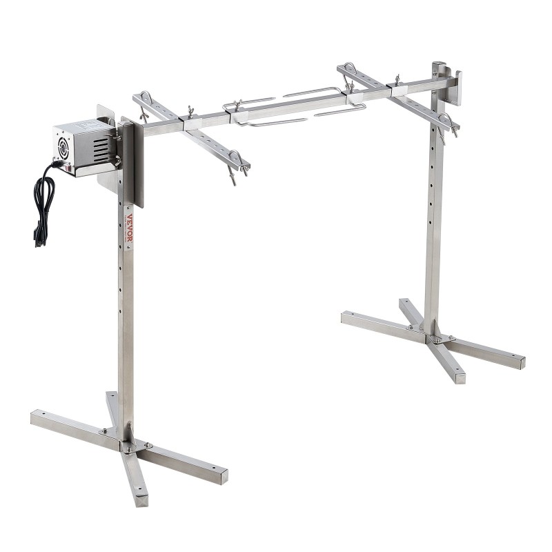 Sähköinen grillivarras ruostumattomasta teräksestä ulkokäyttöön 1108 mm 41 kg kokonaisille eläimille