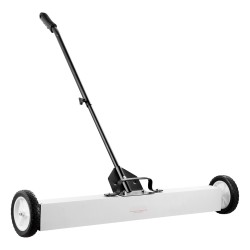 Magneettinen lakaisulaite 36 tuuman pyörillä 24,9 kilogramman vetovoima säädettävällä varrella ja teleskooppipoimurilla