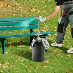 Painevärisäiliö 15L teräs säädettävä paine 60 psi ruisku kotikäyttö teollisuuskäyttö