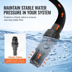 Matalakaivopumppu 745 W termoplastinen pumppupää 63 l/min 50 m 19 l paineastiolla