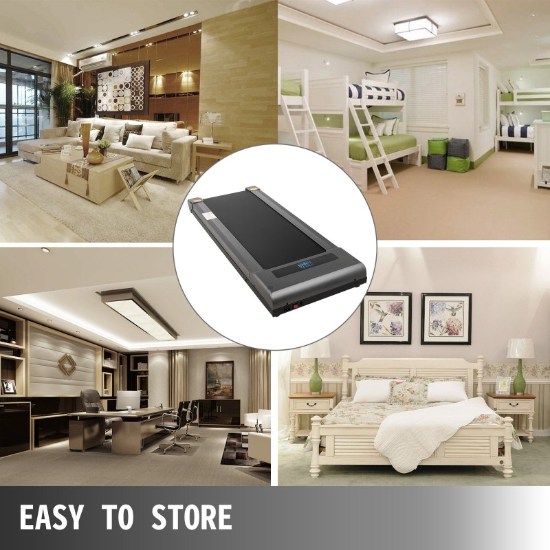 Työpöydän alle sijoitettava kävelymatto 500W 1–6 km/h LED-näytöllä ja kaukosäätimellä