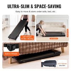 Työpöydän alle sopiva kävelymatto 385x1045 mm juoksupinta 2,5 hv 120 kg