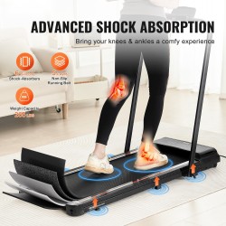 Taitettava kävelyalusta juoksumatto kotiin toimistokäyttöön 2,5 hv 1–12 km/h 120 kg