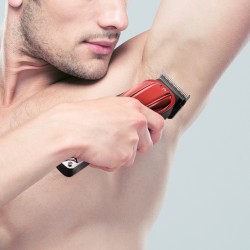 Akkukäyttöinen hiustenleikkuri miehille harjaton 6800 kierrosta minuutissa 8 ohjauskampaa