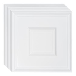 Kattopaneelit PVC muovi 605 605 mm 12 kpl valkoinen kattoihin ja seiniin