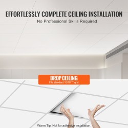 Kattopaneelit PVC-vaahtomuovista 12 kpl 603 mm x 603 mm valkoinen paloluokka A