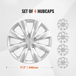 Täyskattavat muoviset 16-tuuman vannekapselit pikalukittuva kiinnitys ympärivuotiseen käyttöön