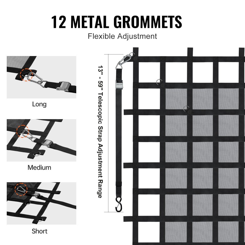Kuormaverkko polyesteri 1830 x 1450 mm 680 kg avolavoille ja perävaunuihin