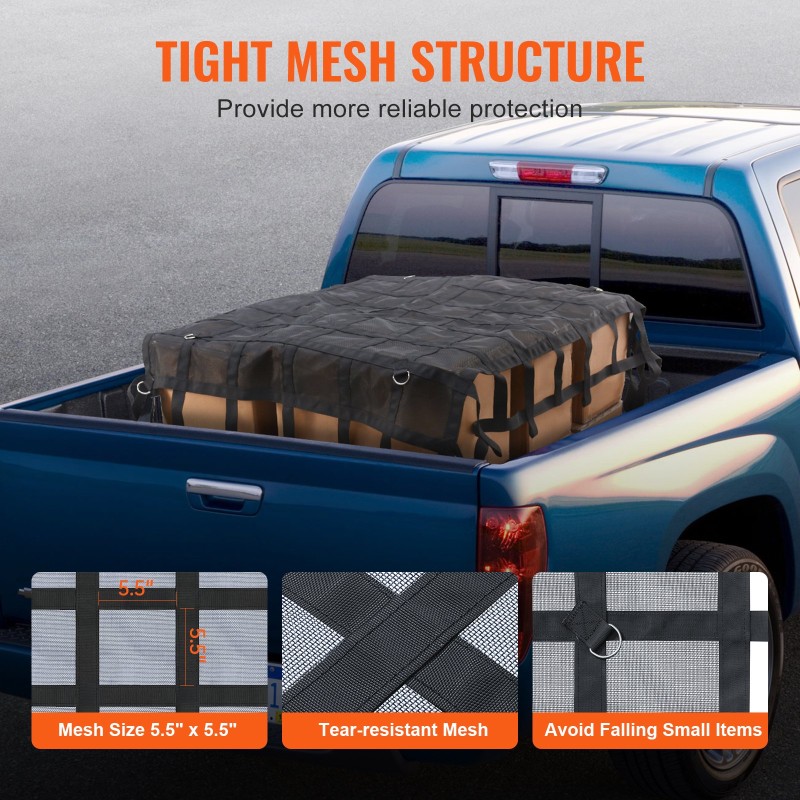 Kuormaverkko vahvaa PP-nauhaa 1830x1450mm 500kg kantavuus säädettävillä hihnoilla