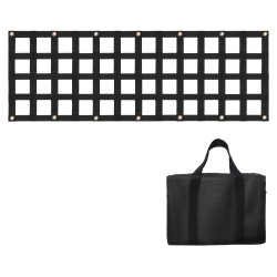 Peräportin verkko polyesteri 1370 x 460 mm, 680 kg vetolujuus, 4 teleskooppihihnaa