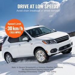 Lumiketjut kaksi kappaletta mangaaniseosteräksestä henkilöautoihin maastureihin pickupeihin ja kevyisiin kuorma-autoihin