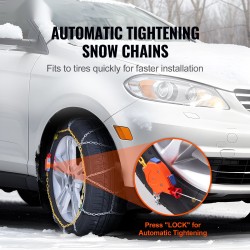 Lumitketjut mangaaniseosteräksestä henkilöautoihin katumaastureihin ja kevyisiin kuorma-autoihin 2 kpl