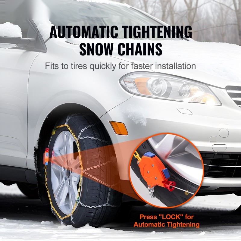 Lumitketjut mangaaniseosteräksestä henkilöautoihin katumaastureihin ja kevyisiin kuorma-autoihin 2 kpl