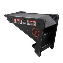 Tikasnostin polypropeeni 172,4 kg epätasaiselle maalle integroidulla säilytyksellä