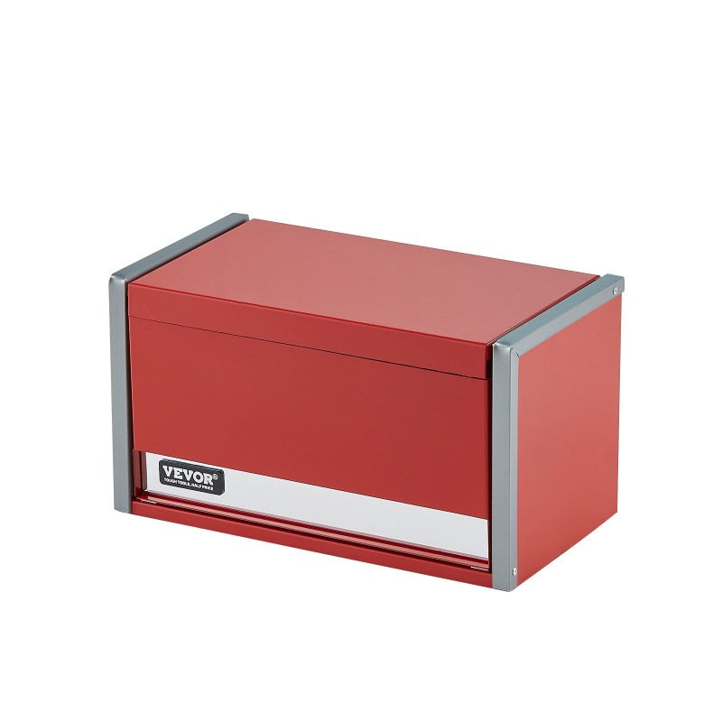 Metallinen työkalulaatikko raskaan teräksen 8,6 tuuman 3 vetolaatikkoa punainen