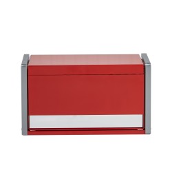 Metallinen työkalulaatikko raskaan teräksen 8,6 tuuman 3 vetolaatikkoa punainen