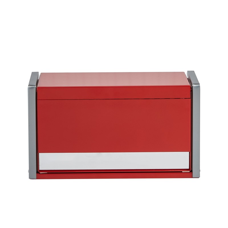 Metallinen työkalulaatikko raskaan teräksen 8,6 tuuman 3 vetolaatikkoa punainen