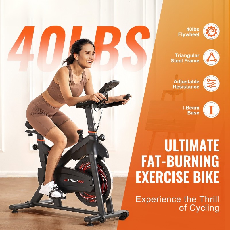 Kuntopyörä hiiliteräsrunko magneettivastus raskas vauhtipyörä hiljainen hihnakäyttö säädettävä satula LCD näyttö