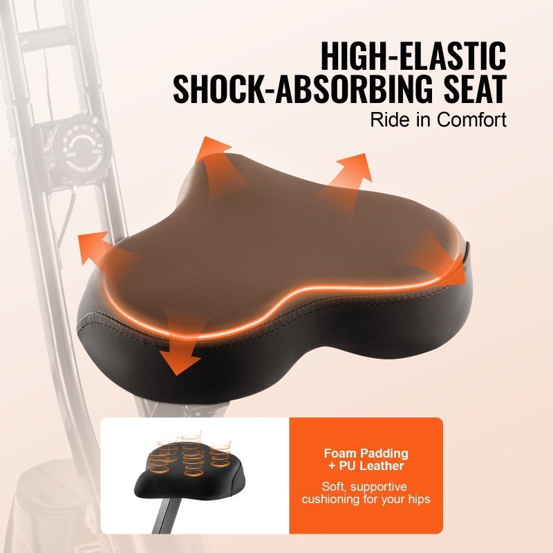 Taitettava kuntopyörä teräsrunko kolmitoiminen magneettivastus säädettävä istuin LCD-näyttö siirtopyörät