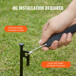 Litteät kumiset joustohihnat 19,8 mm 53 cm 50 kpl teräksisillä S-koukuilla musta